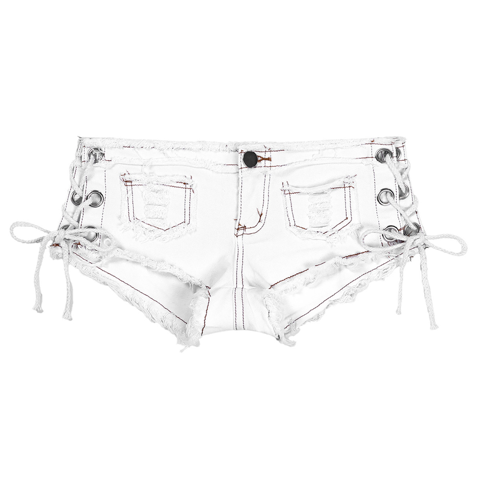 Женские сексуальные джинсовые  – обзор и цена Shorts Denim Frayed