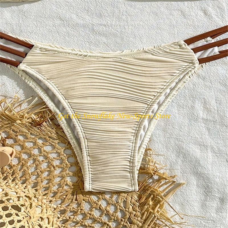 E56D Купальник-бандо с рюшами  – обзор и цена Swimsuit Bikini Ruched